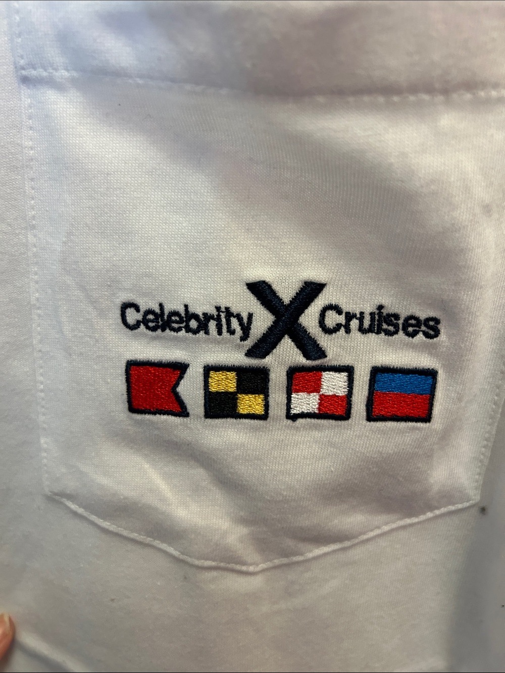 Men's White Short-Sleeve Pocket Tee - Picture 2 of 3